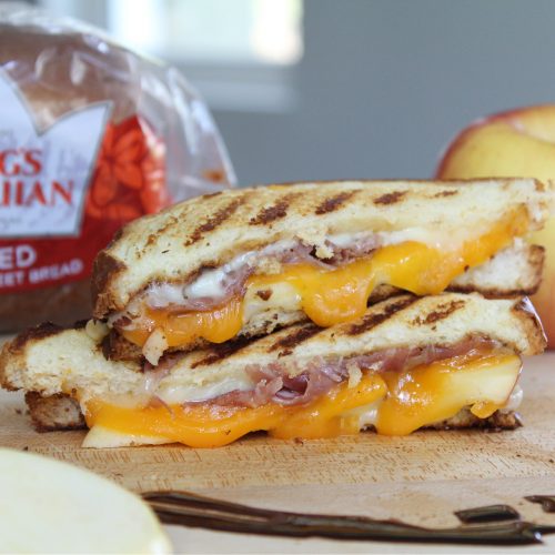 prosciutto apple grilled cheese