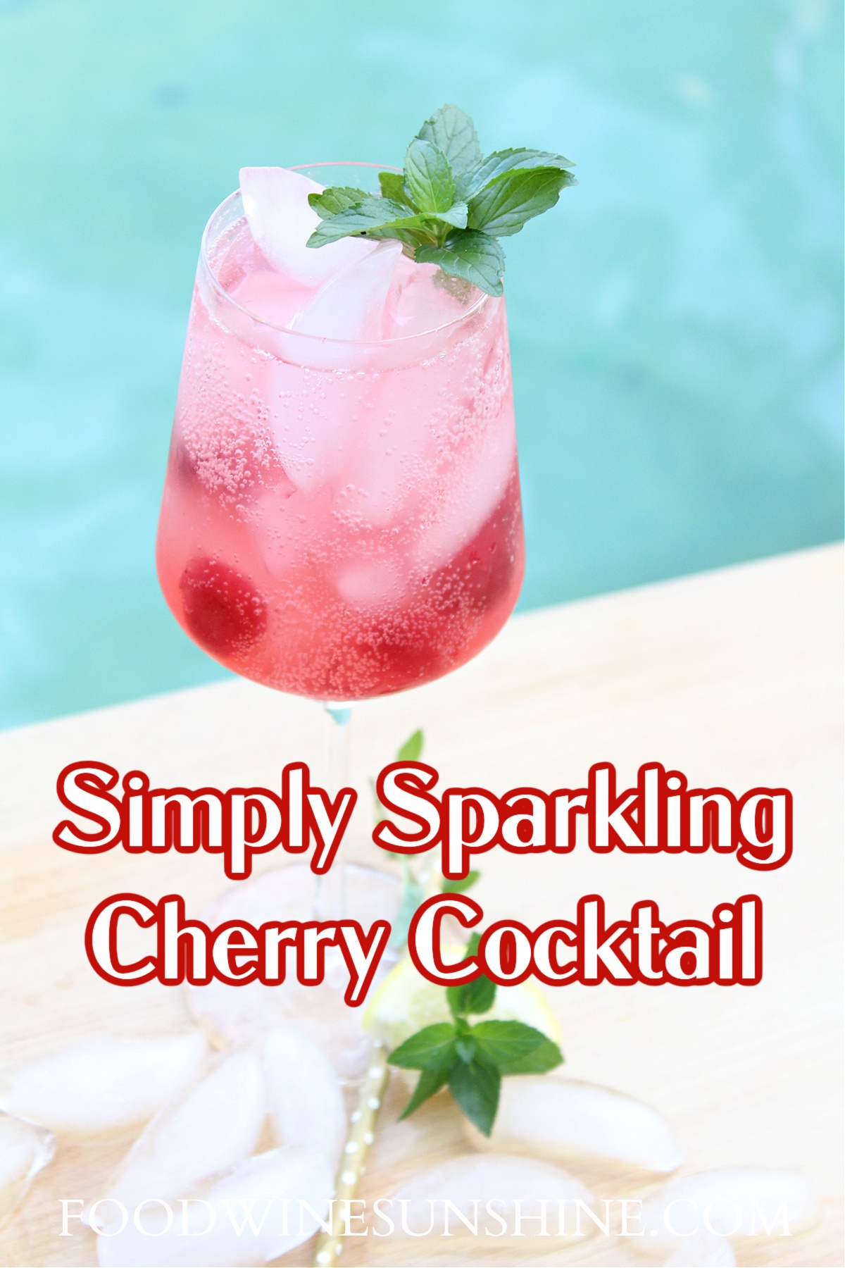 How To Make a Sparkling Cherry Vodka Cocktail