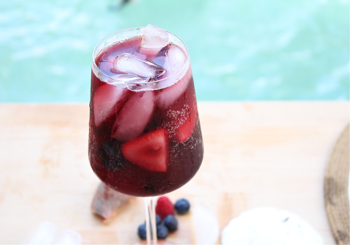 Serving Sangria at summer BBQs