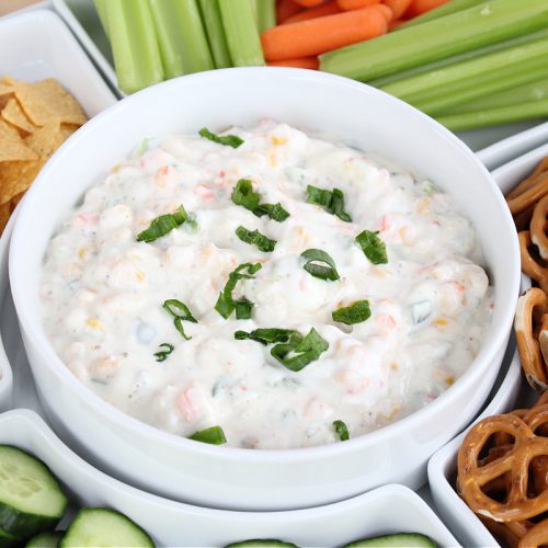 WW vegetable ranch dip