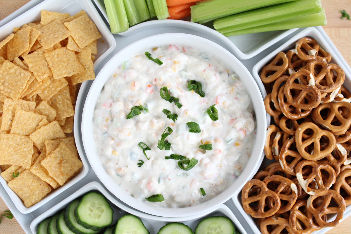 Easy Weight Watchers Vegetable Ranch Dip