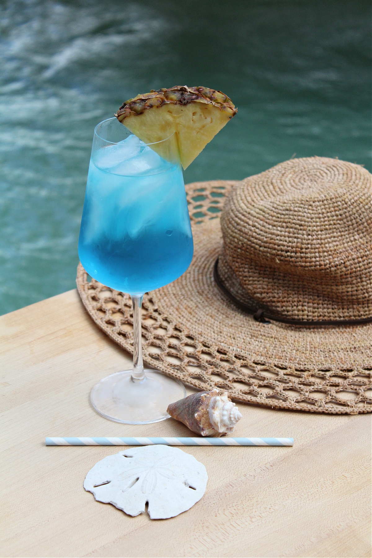 Blue Vodka Wine Cocktail