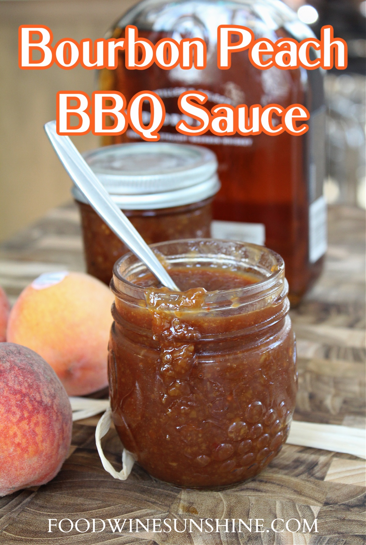 Homemade Bourbon Peach BBQ Sauce