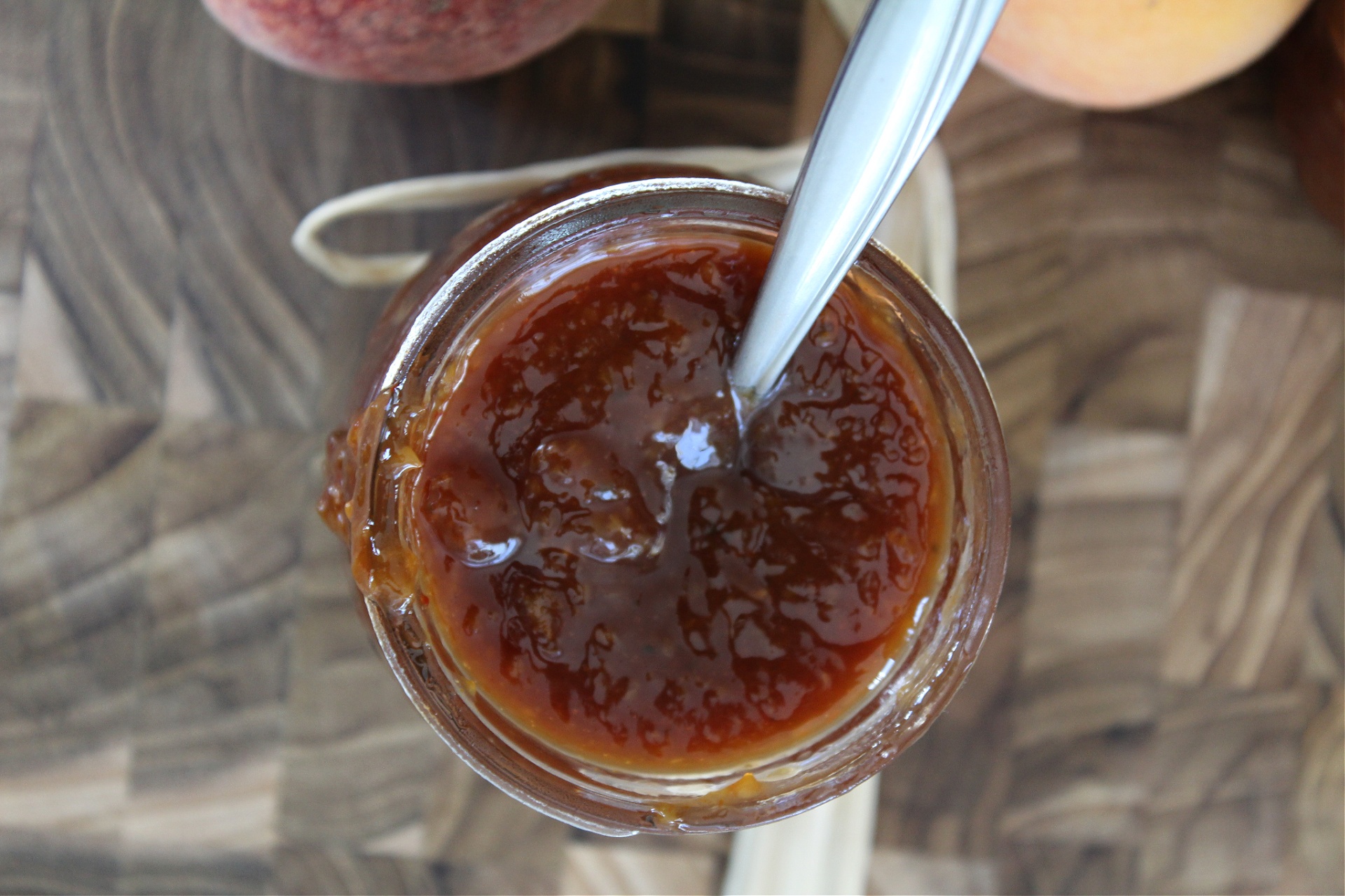 Homemade Bourbon Peach BBQ Sauce