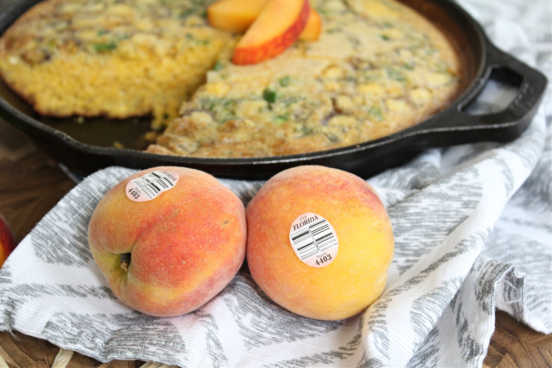 Easy Peach Jalapeno Cornbread