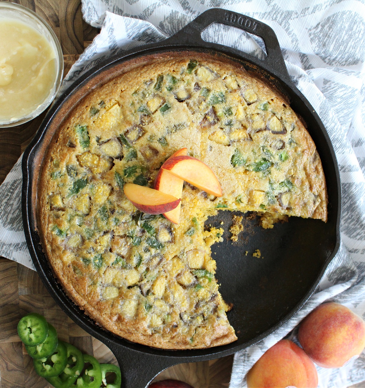 Peach Jalapeno Cornbread