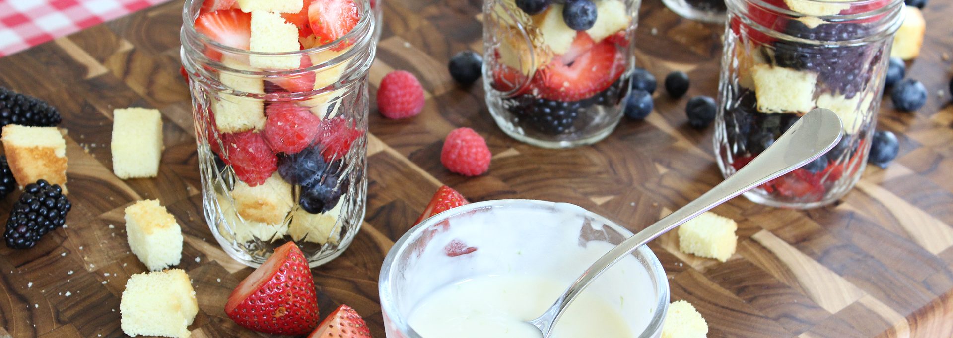 Berry Mason Jar Trifles