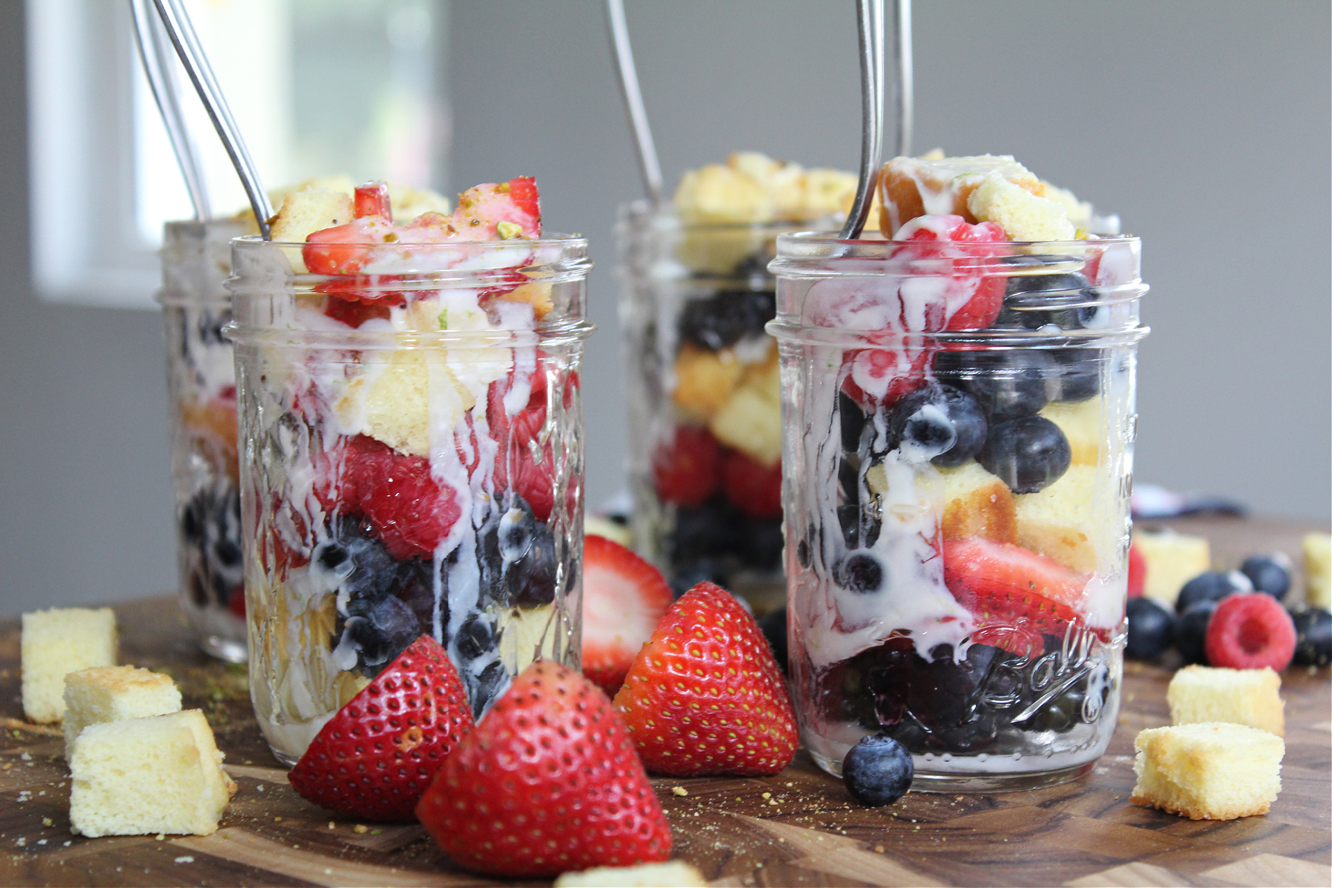 Best berry mason jar trifles