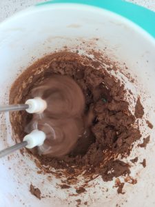 making whipped chocolate milk