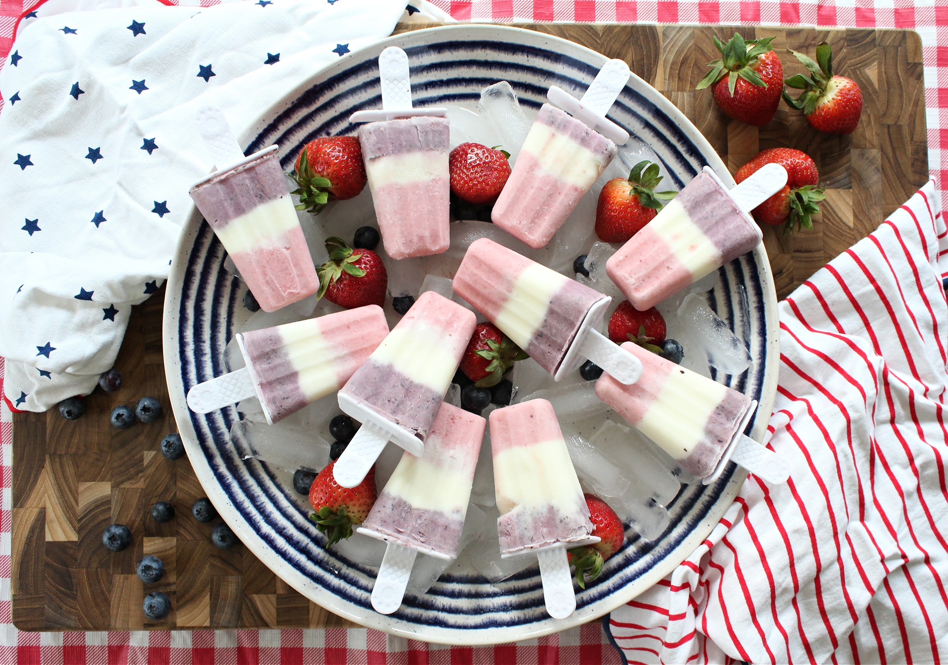 How to make Red White Blue Popsicles