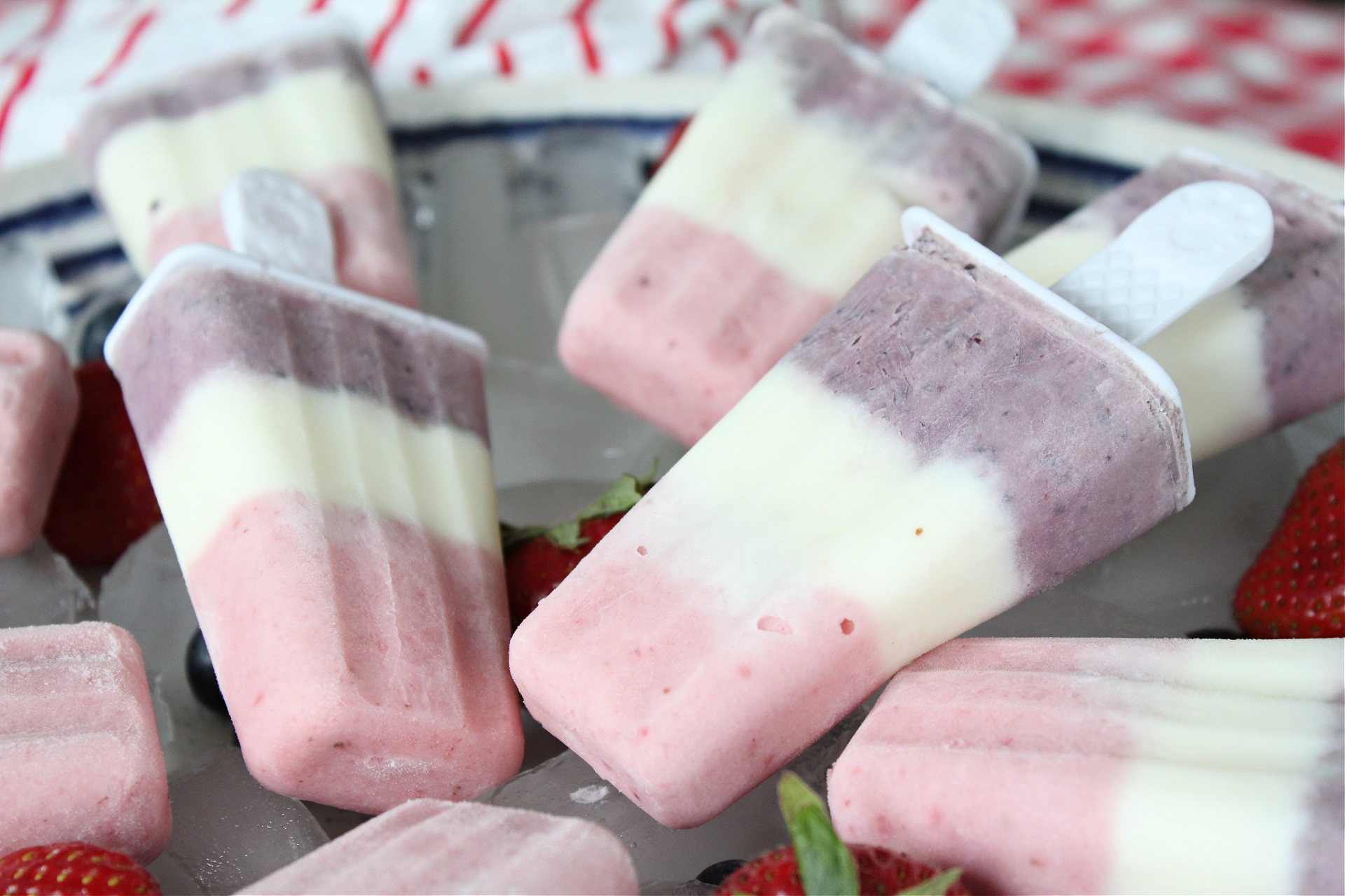 How to make Red White and Blue Popsicles