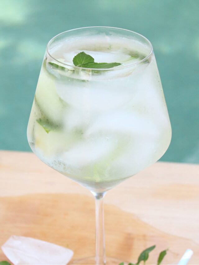 Refreshing Cucumber Mint Vodka Cocktail Food Wine Sunshine