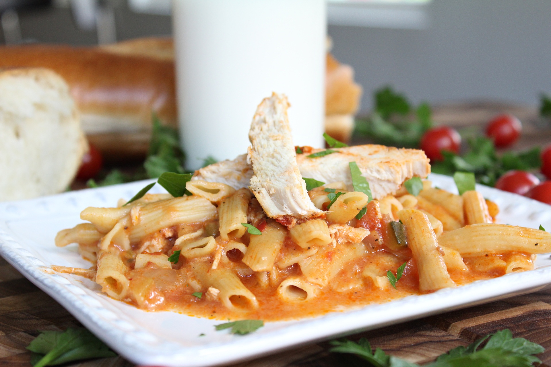 Best Slow Cooker Creamy Chicken Pasta