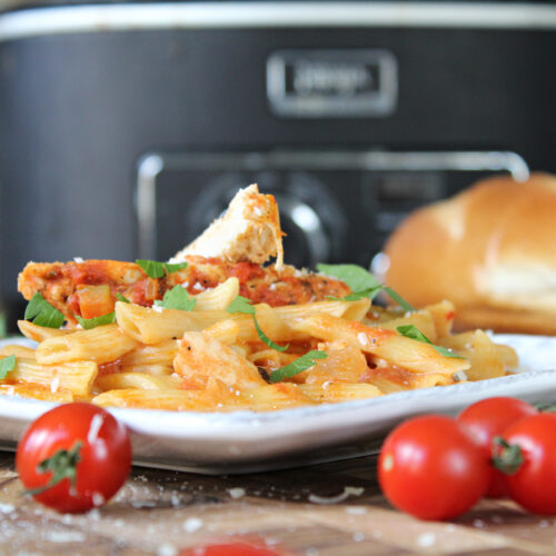 slow cooker creamy chicken pasta