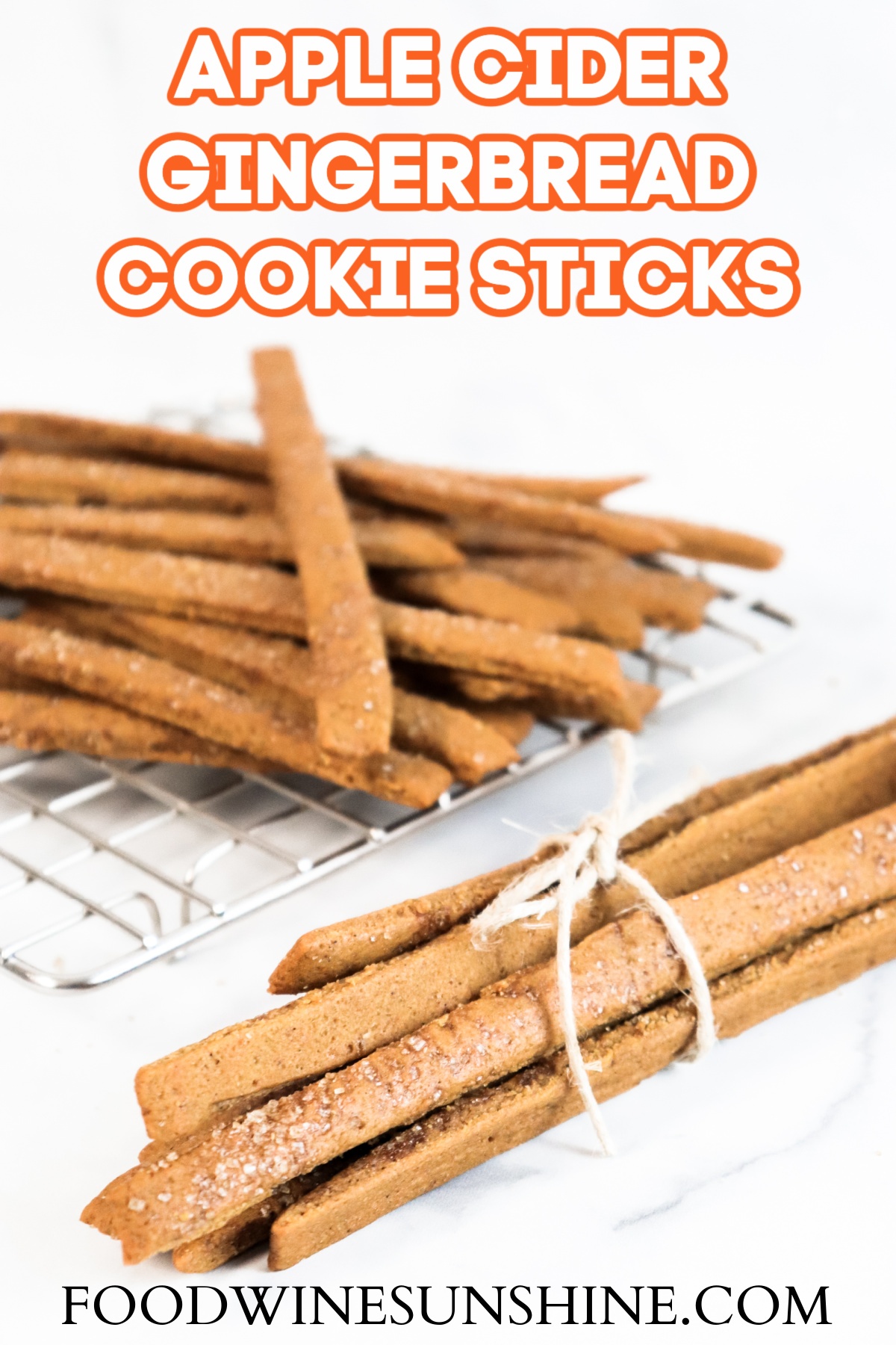 Apple Cider Gingerbread Cookie Sticks