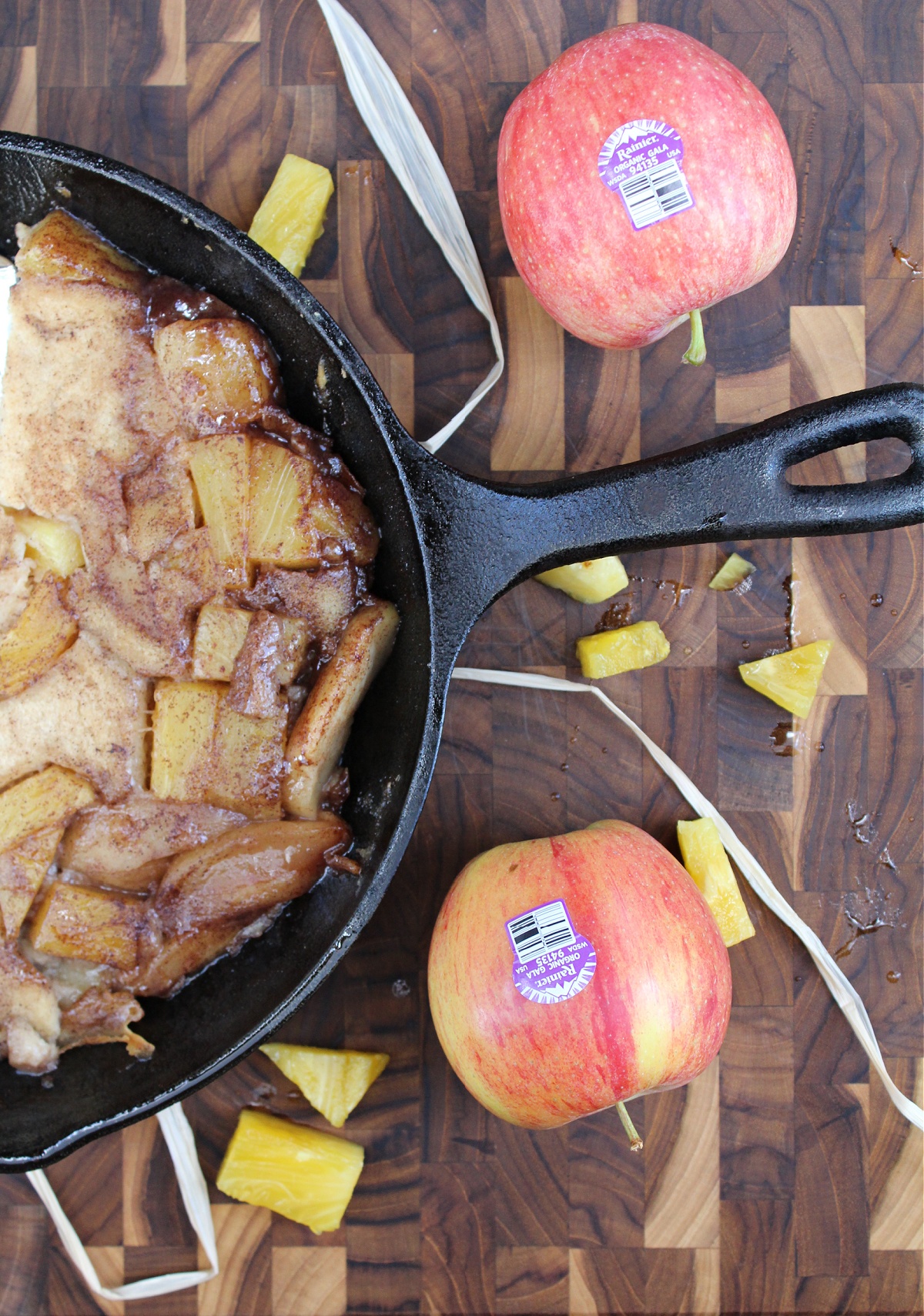 Upside Down Apple Pancake Skillet