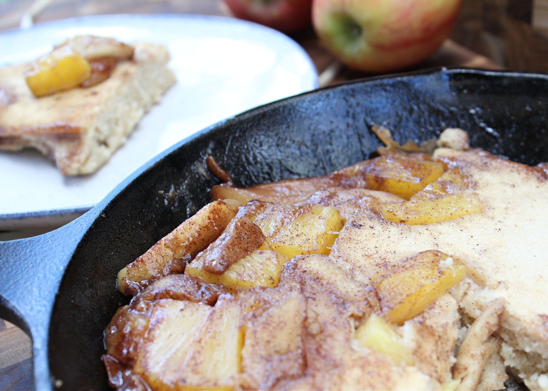 Easy Skillet Pineapple Apple Pancake