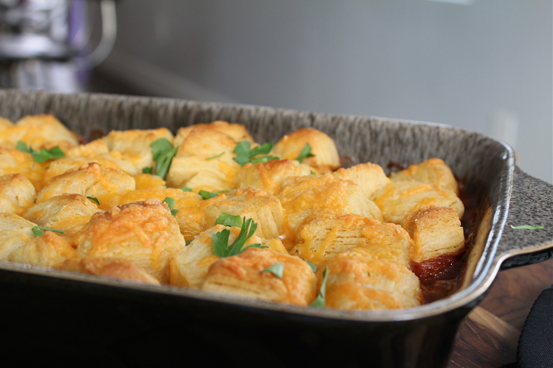 Tasty BBQ Chicken Bubble Up Bake