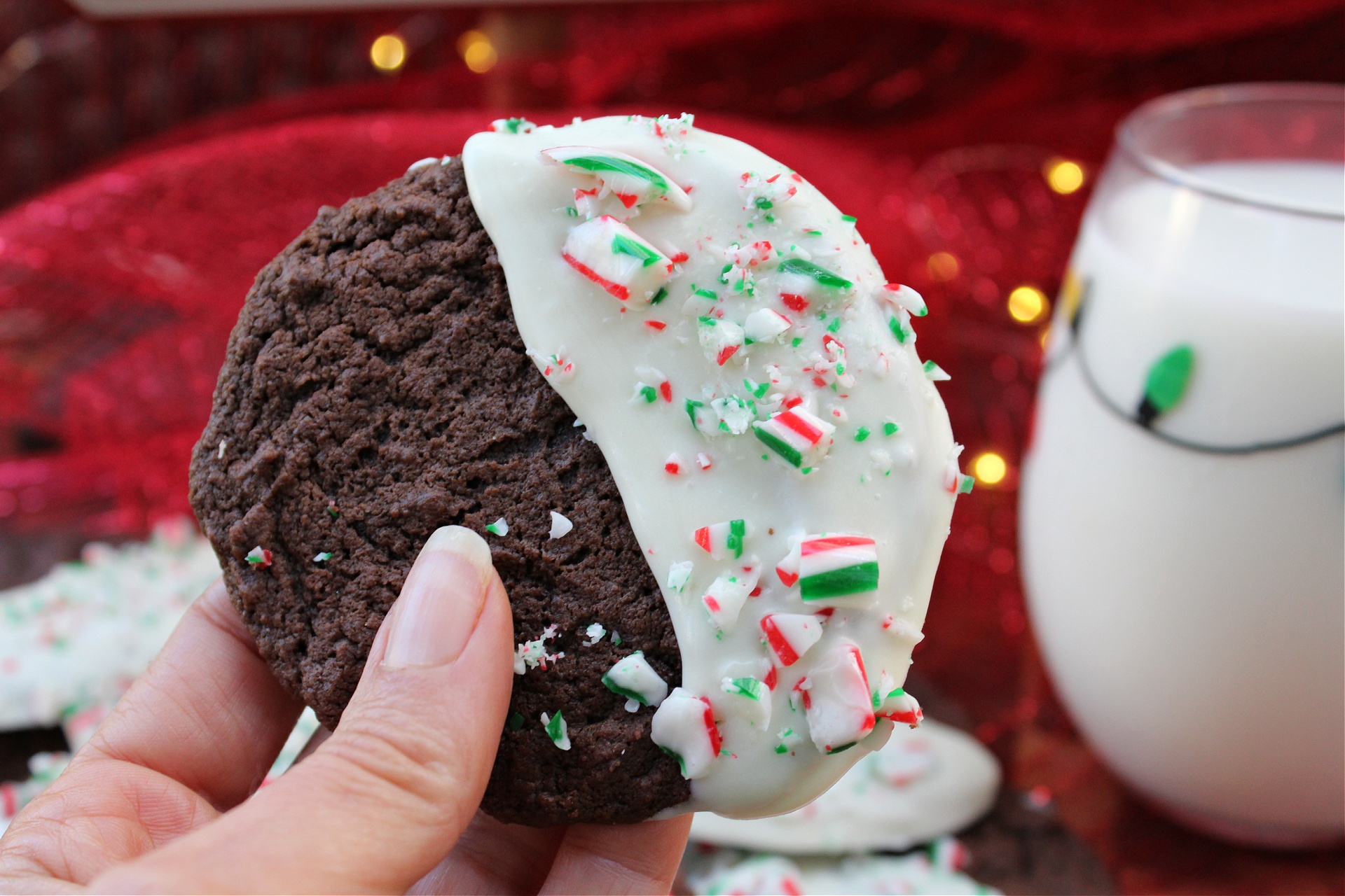 Best Chocolate Peppermint Christmas Cookies