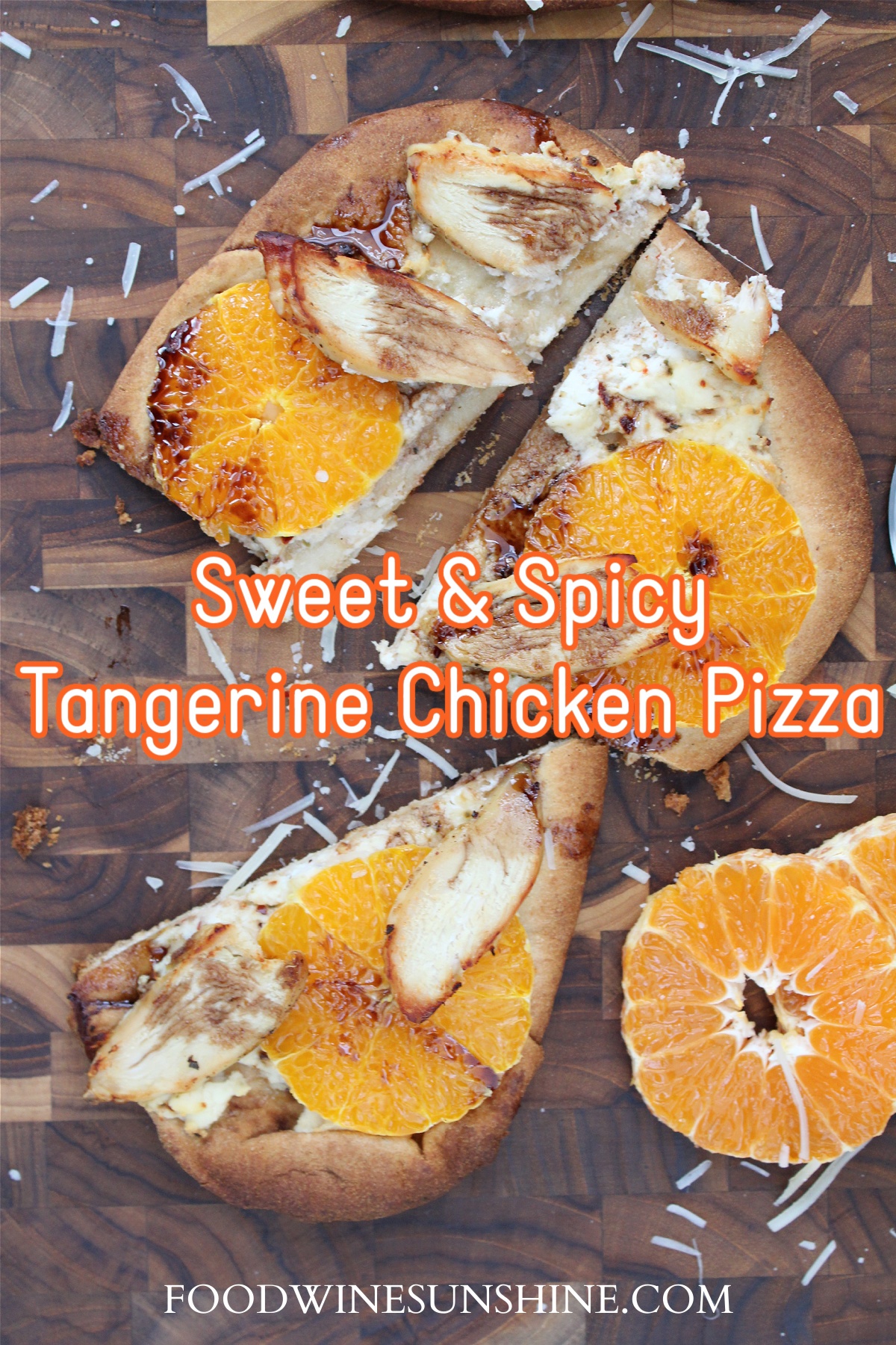 Easy Tangerine Chicken Flatbread