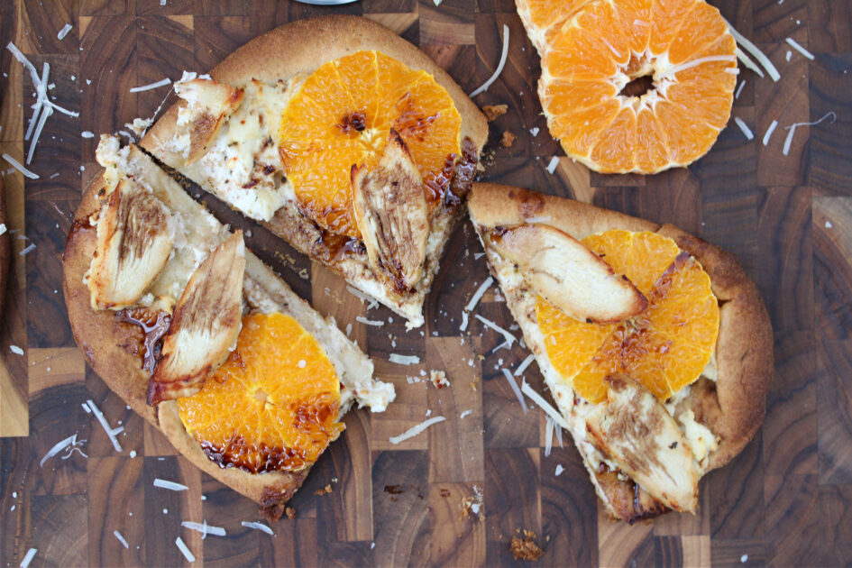 Sweet & Spicy Tangerine Chicken Pizza