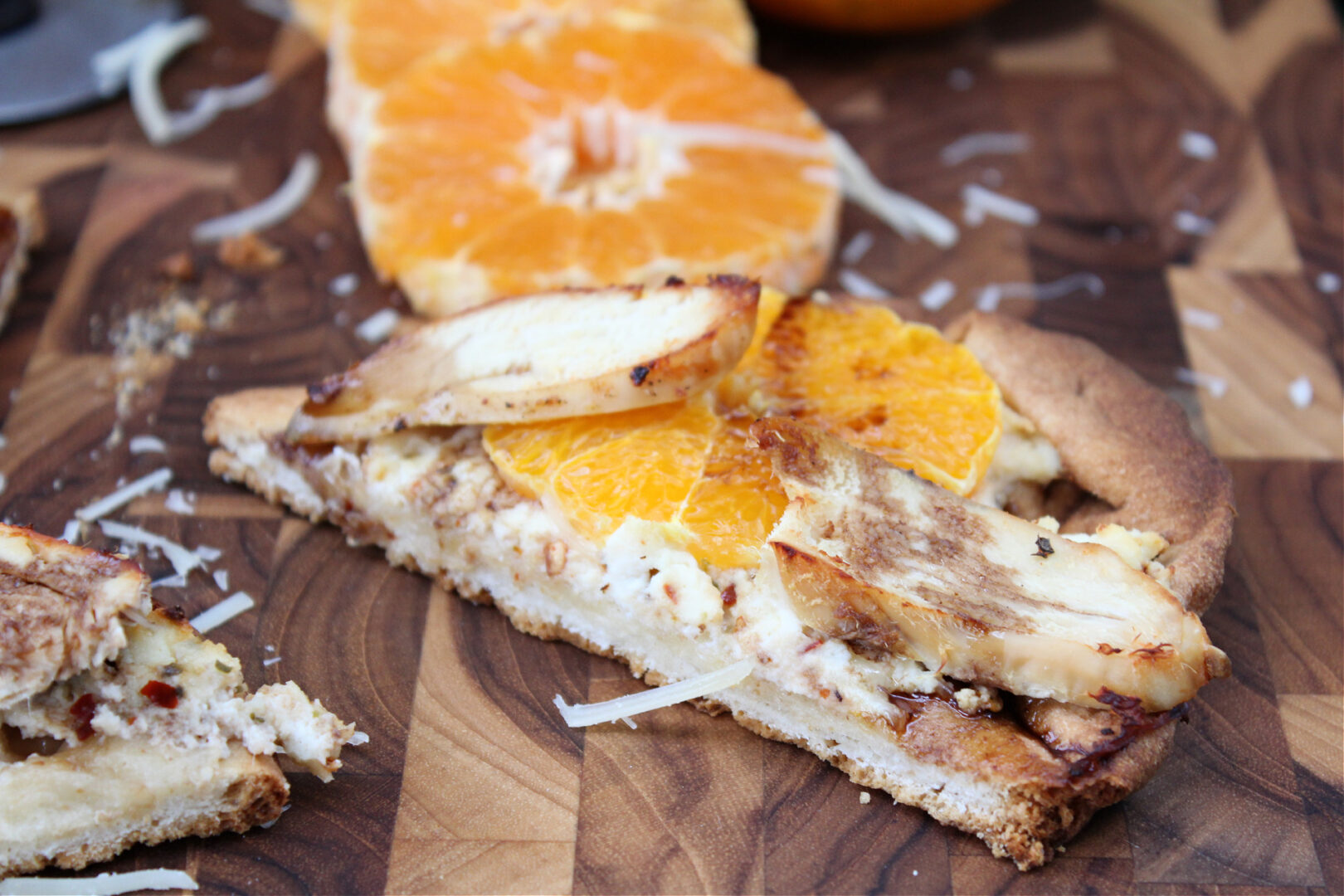 Sweet & Spicy Tangerine Chicken Pizza