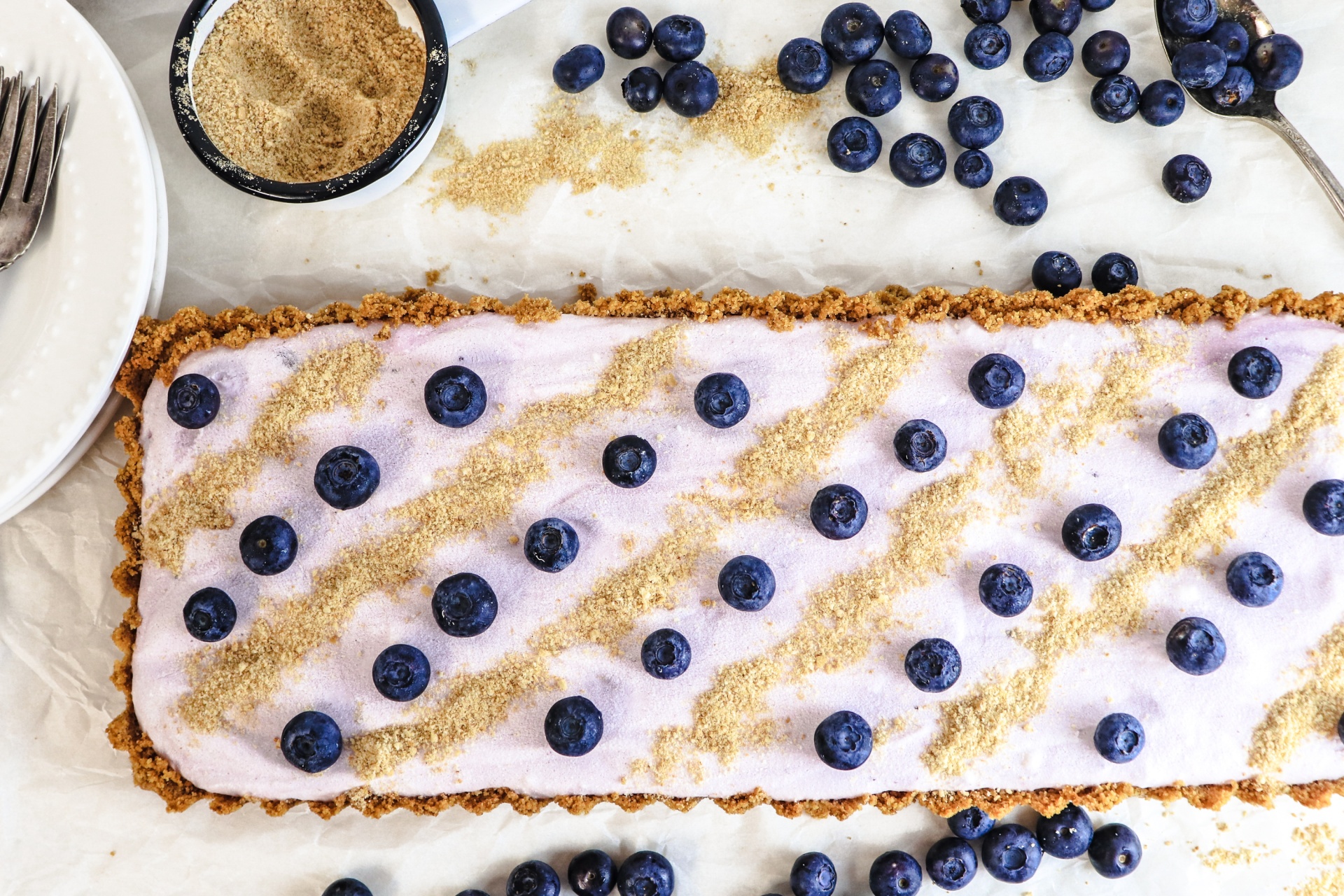 How to make Frozen Blueberry Yogurt Tart