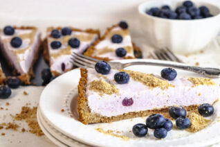 Frozen Blueberry Yogurt Tart