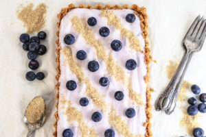 Frozen Blueberry Yogurt Tart