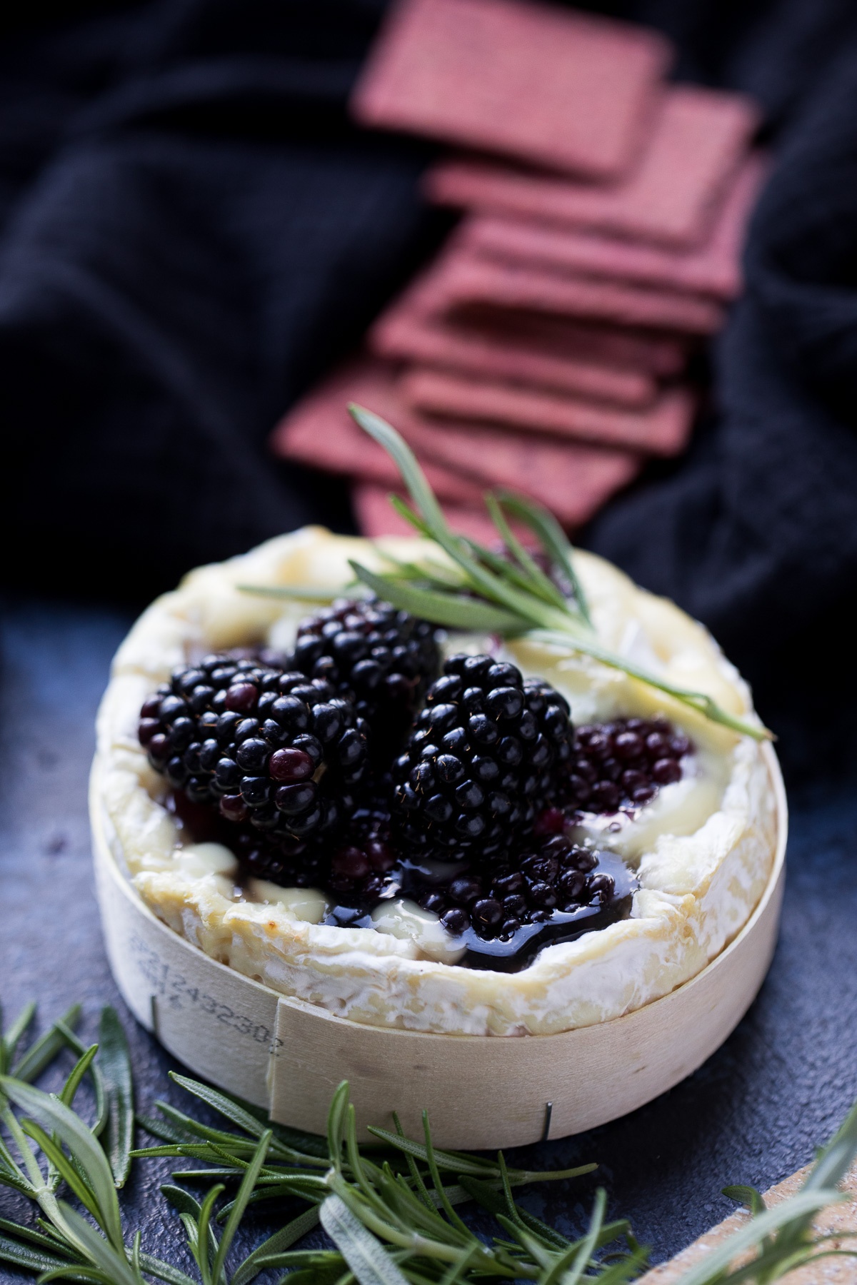 Tasty Baked Brie with Blackberries