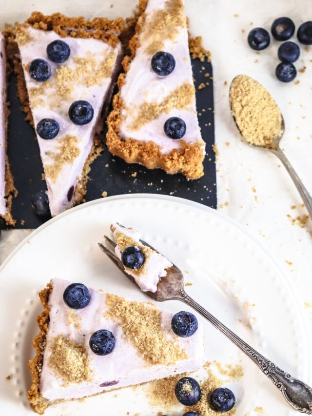 How To Make The Best Frozen Blueberry Yogurt Tart Food Wine Sunshine