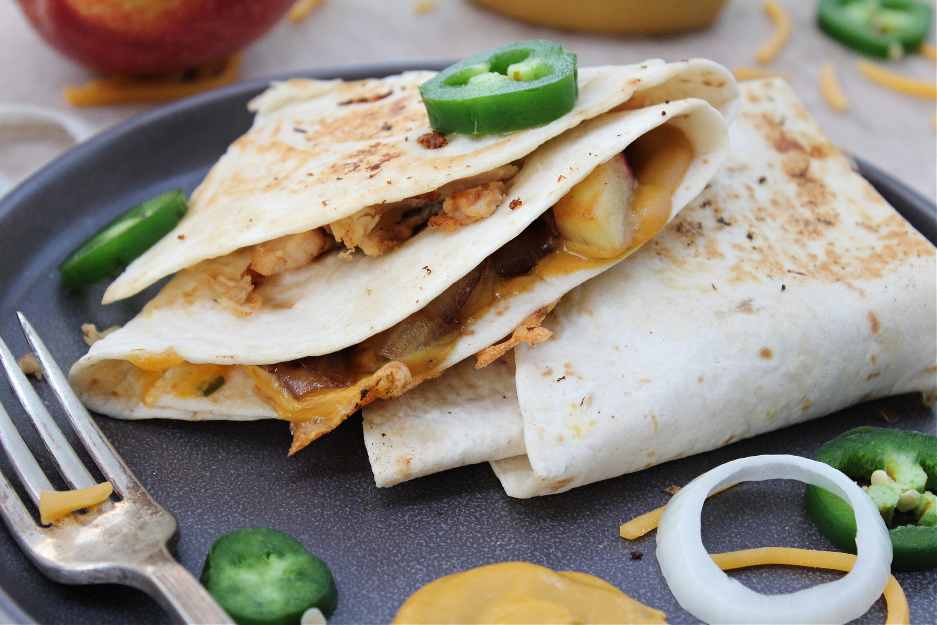 best chicken and honey mustard quesadillas