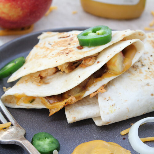 honey mustard chicken quesadillas