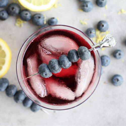 Blueberry Vodka Wine Cocktail