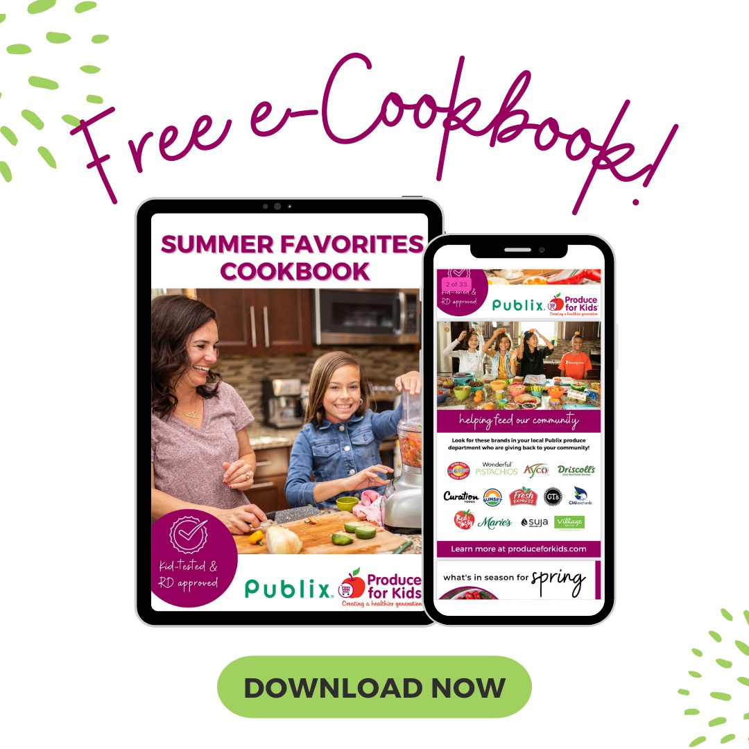 Publix Produce for kids e cookbook