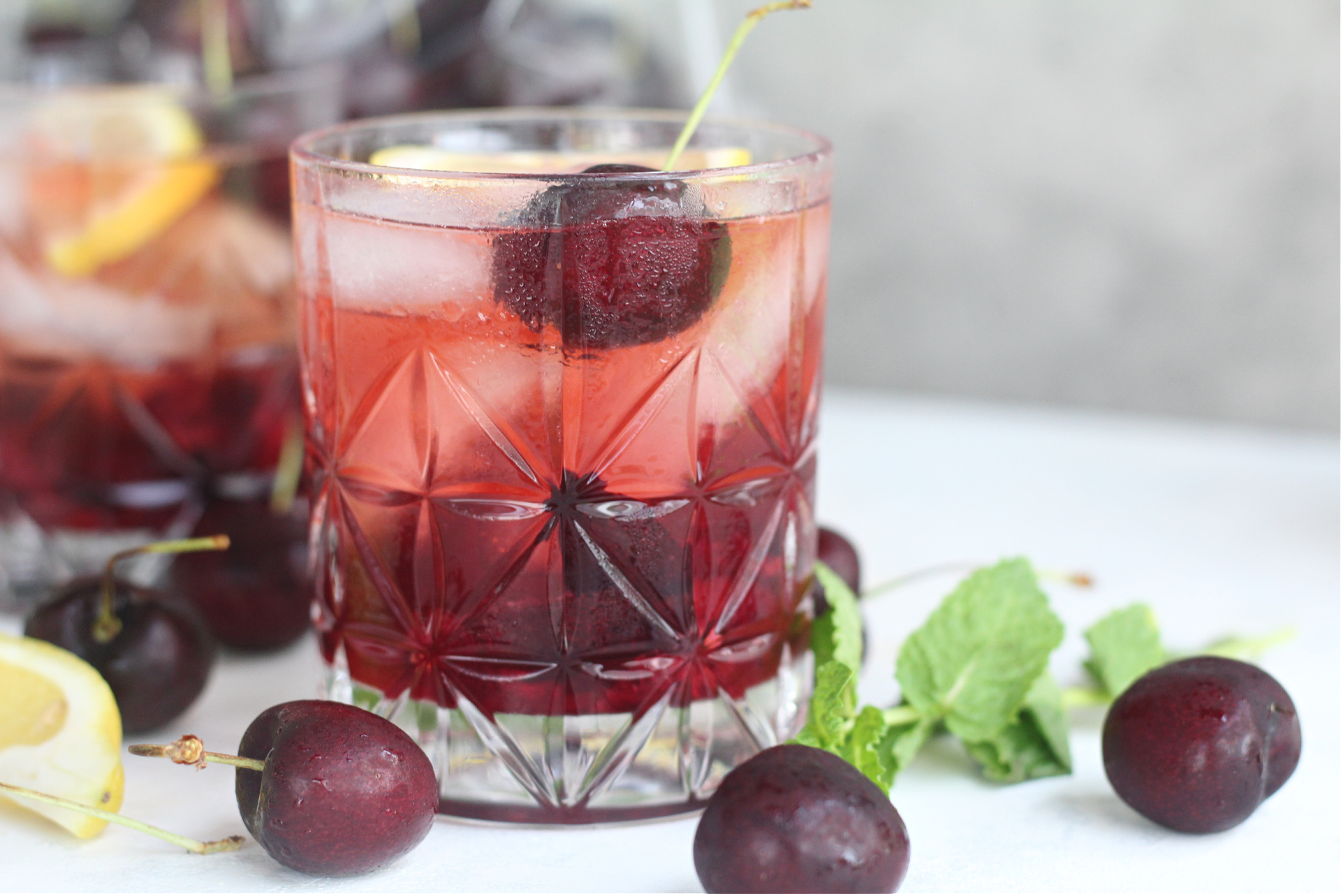 Easy Cherry Smash Old Fashioned