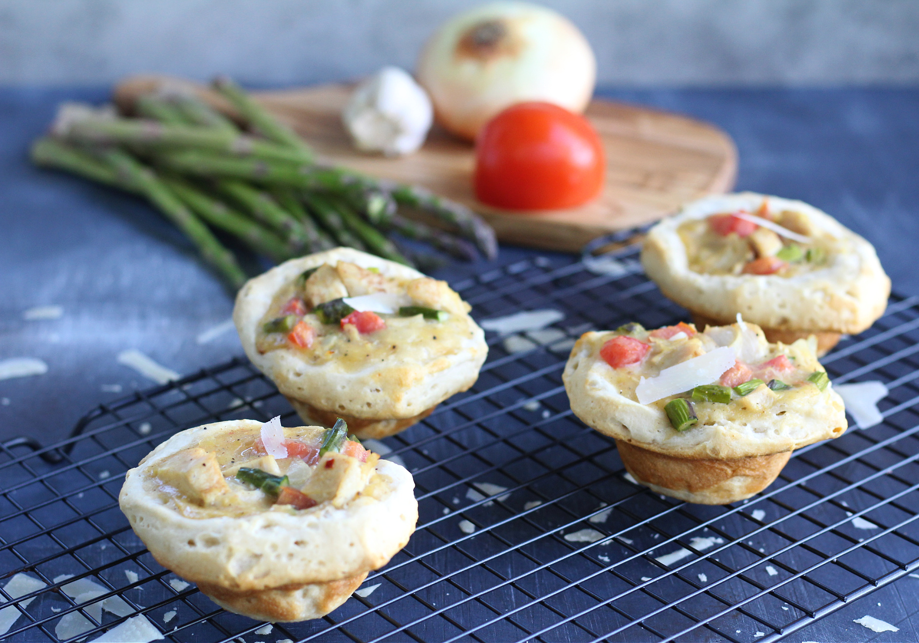 Chicken and Vegetable Biscuit Cups
