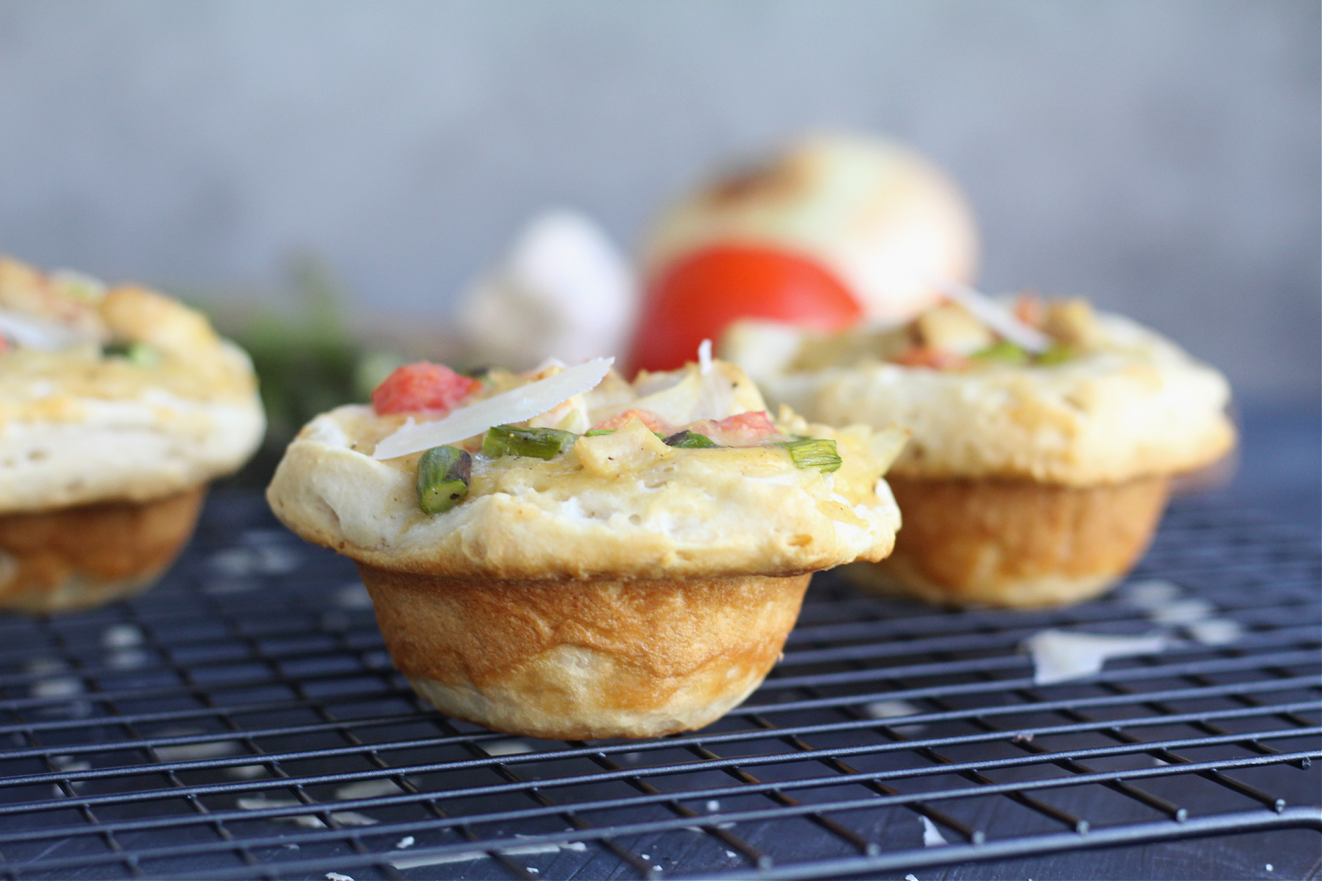 Tasty Chicken and Vegetable Biscuit Cups