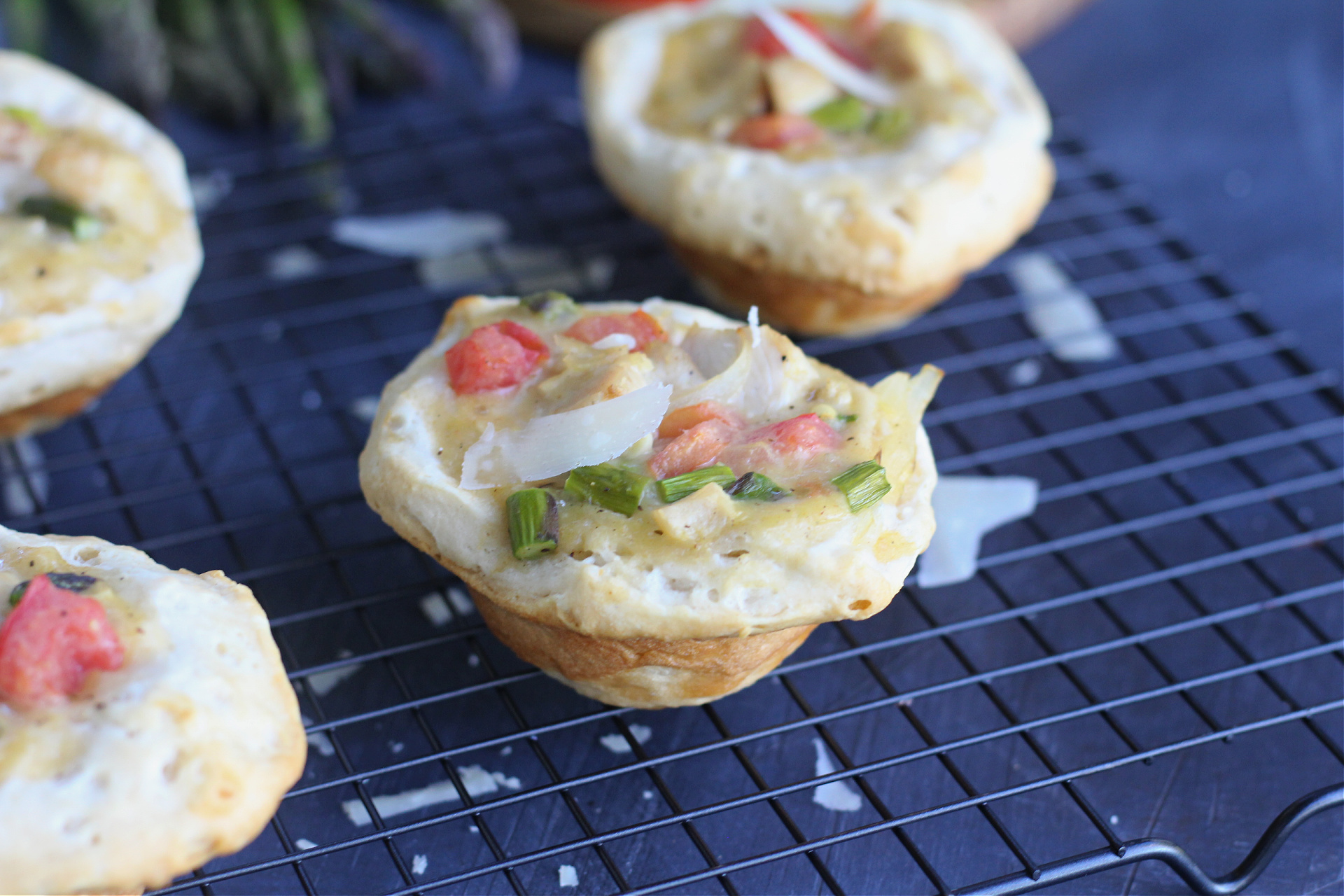 Chicken and Veggie Biscuit Cups