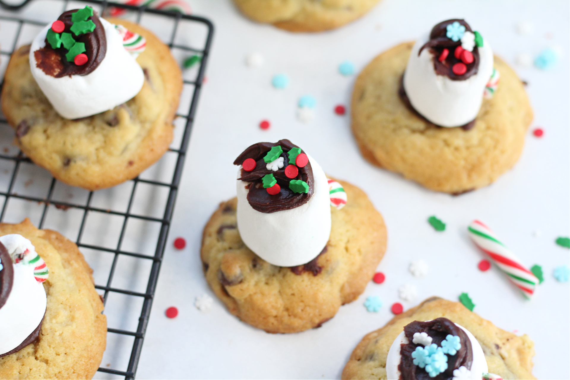 Tasty Hot Cocoa Marshmallow Cookies