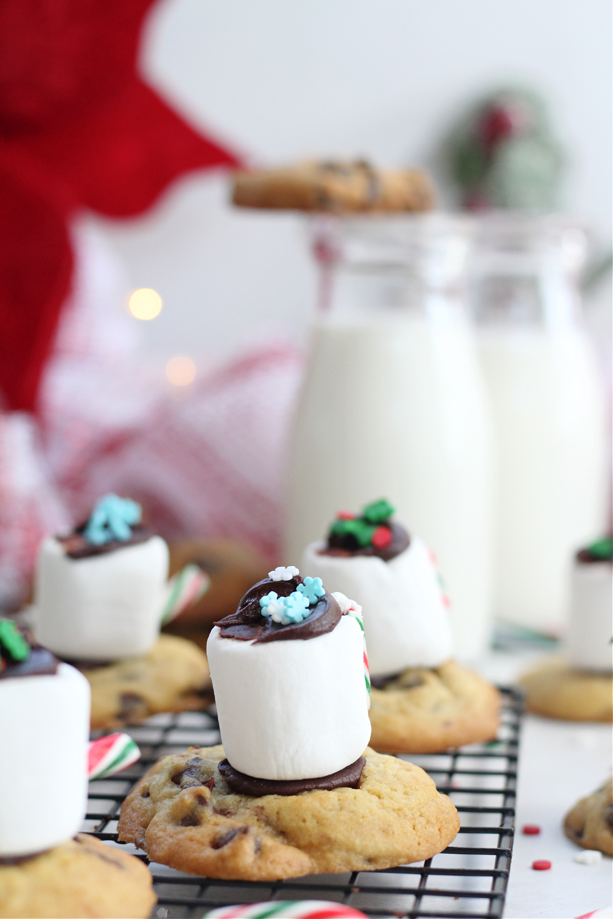 Hot Cocoa Marshmallow Christmas Cookies