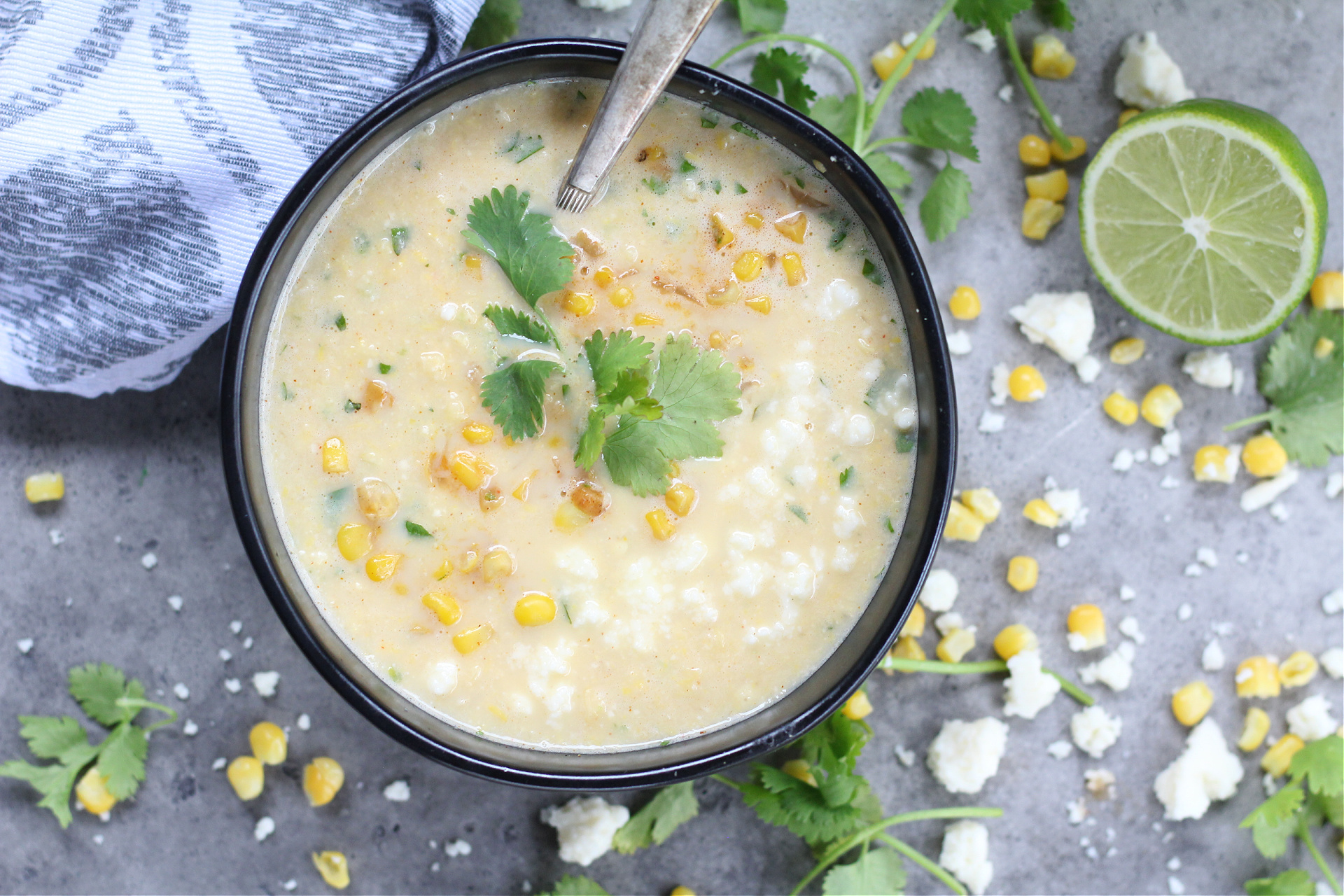 Easy Mexican Street Corn Soup