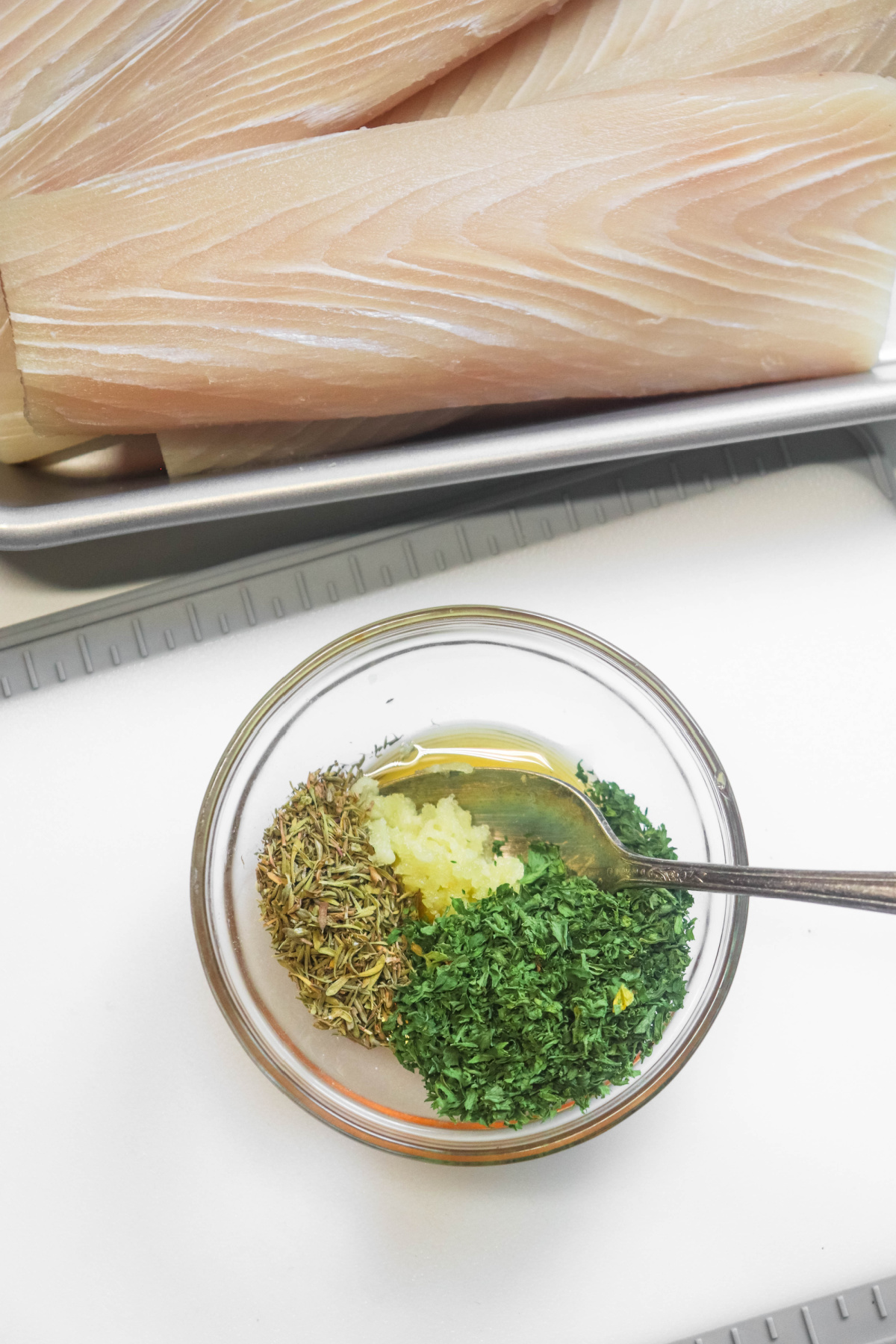 Baked Mahi Mahi with Olives, Lemon and a Killer Honey Sauce