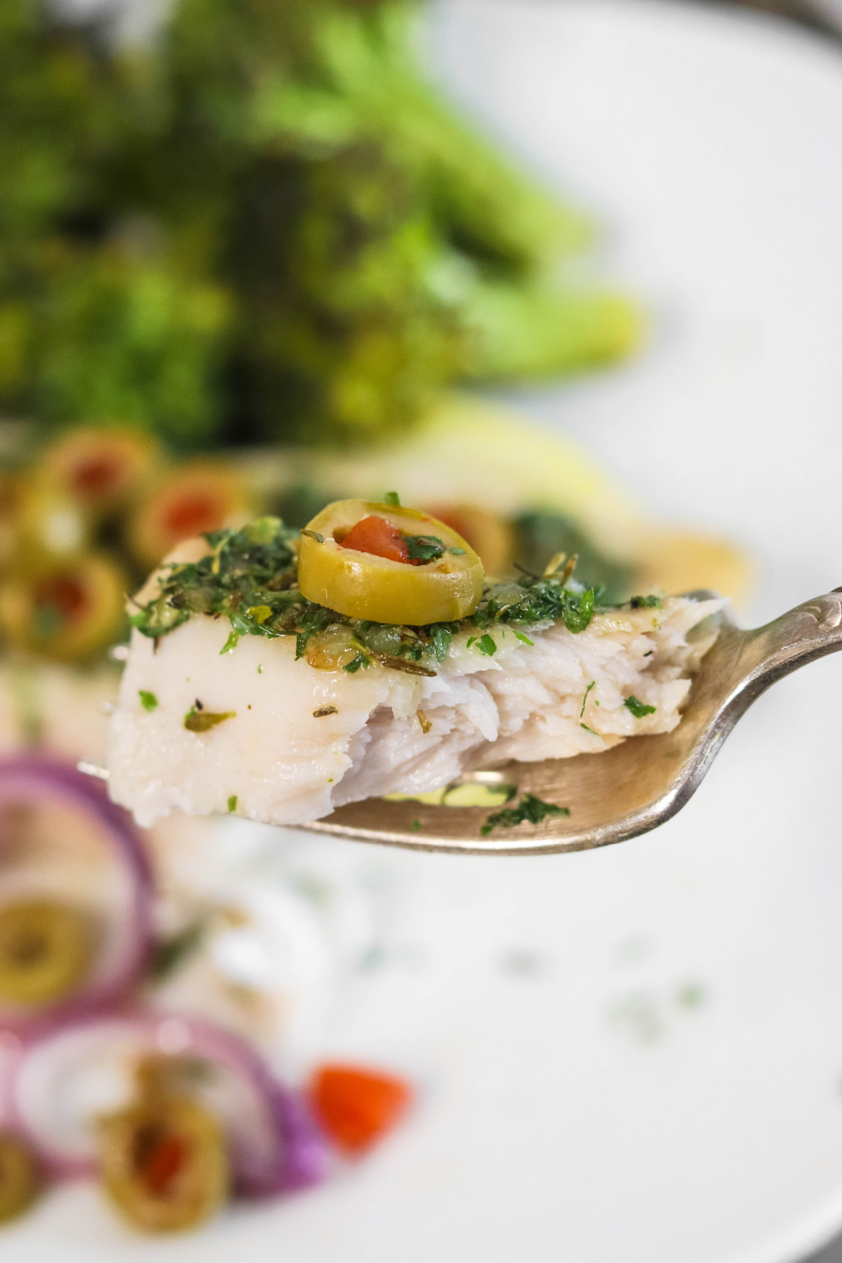 Baked Mahi Mahi with Olives, Lemon and a Killer Honey Sauce