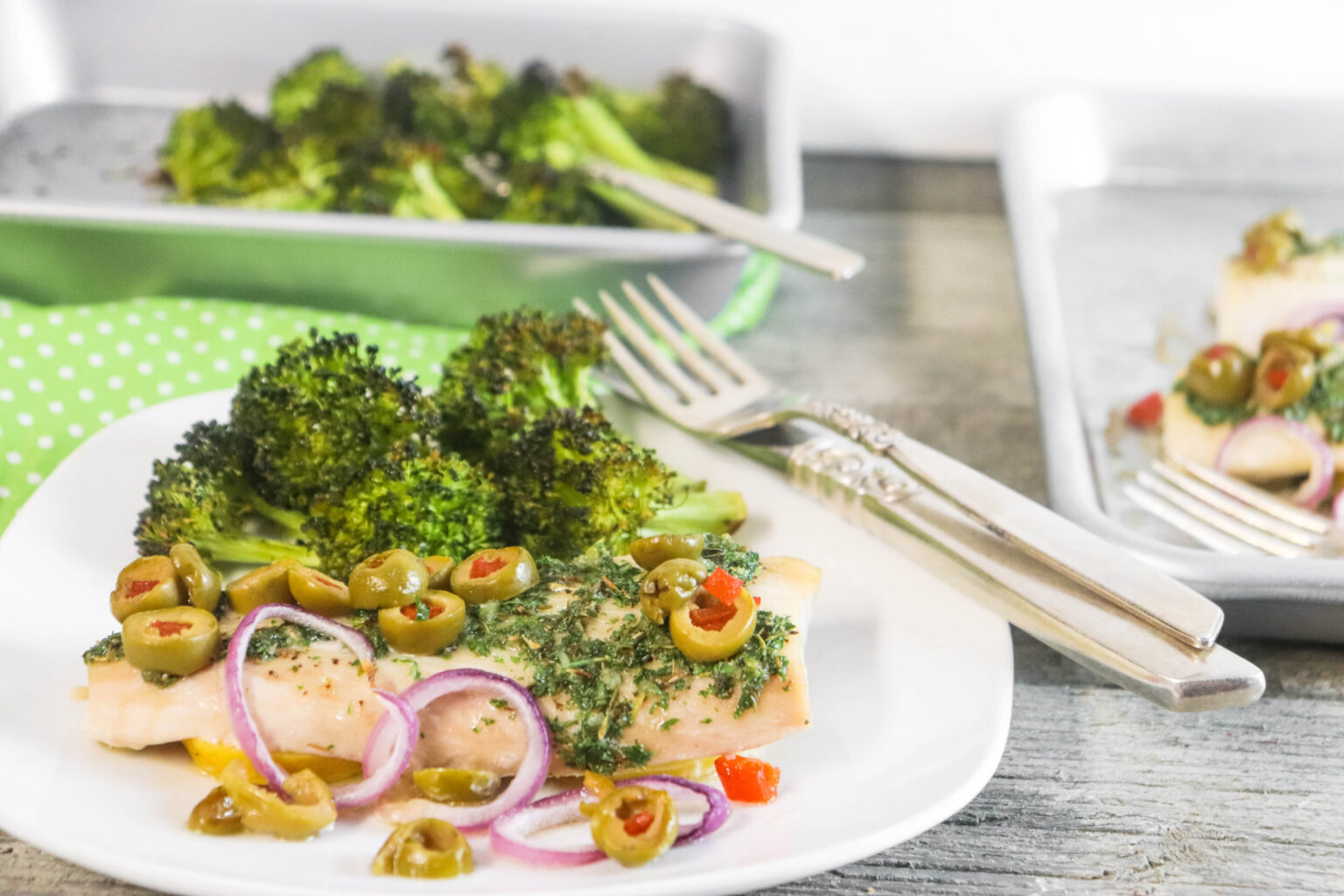 Baked Mahi Mahi with Olives, Lemon and a Killer Honey Sauce