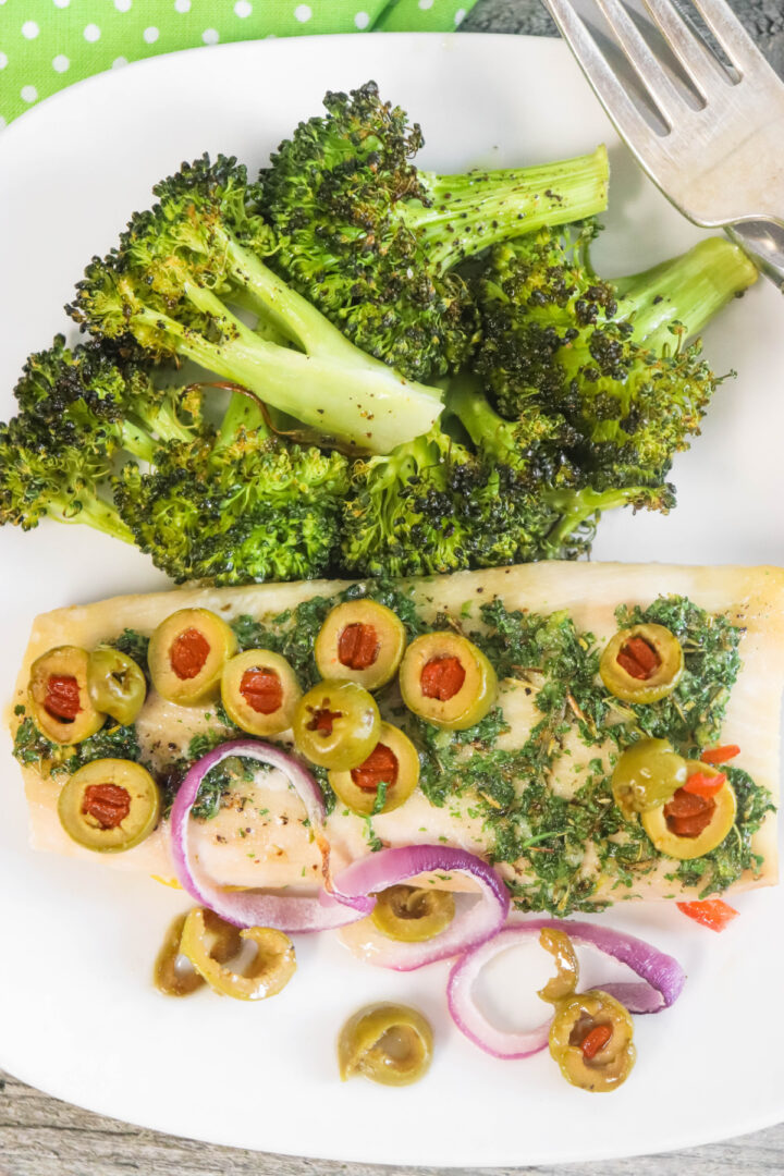 Baked Mahi Mahi with Olives, Lemon and a Killer Honey Sauce