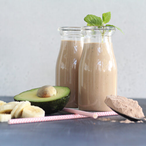 Mint Chocolate Protein Smoothie