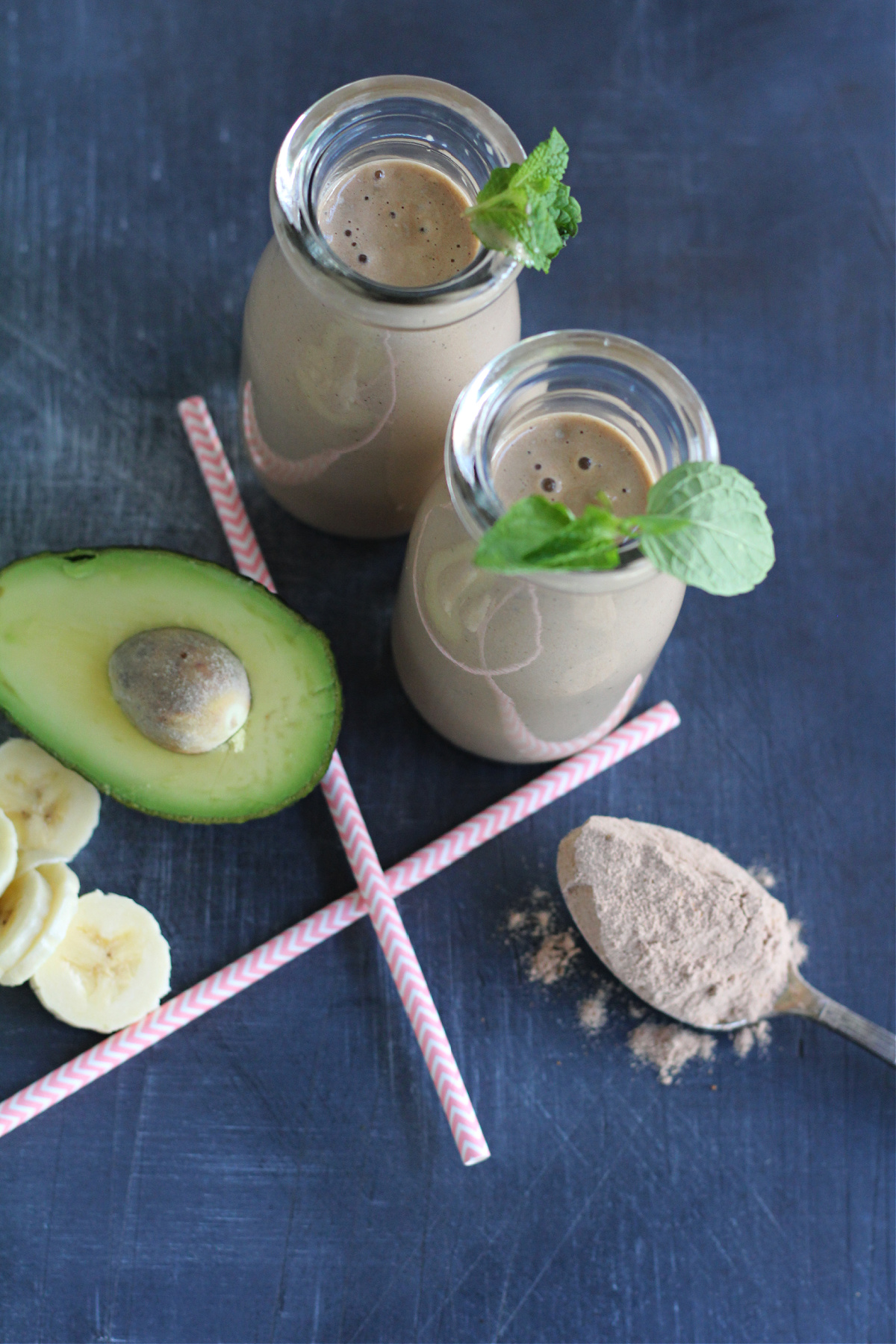 Healthy Mint Chocolate Protein Smoothie