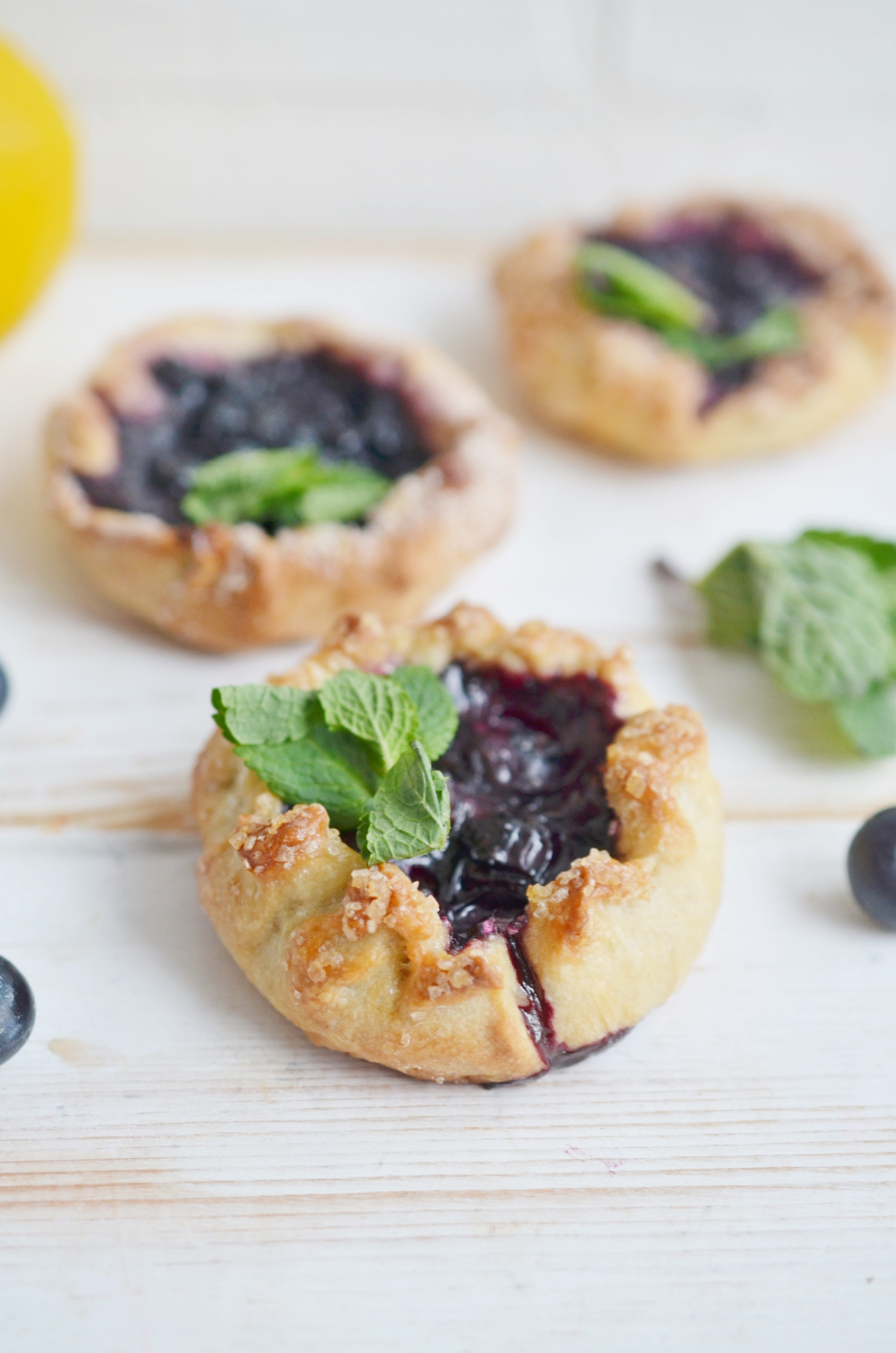 Easy Mini Blueberry Galette