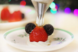 Strawberry Santa Mickey - icing hat